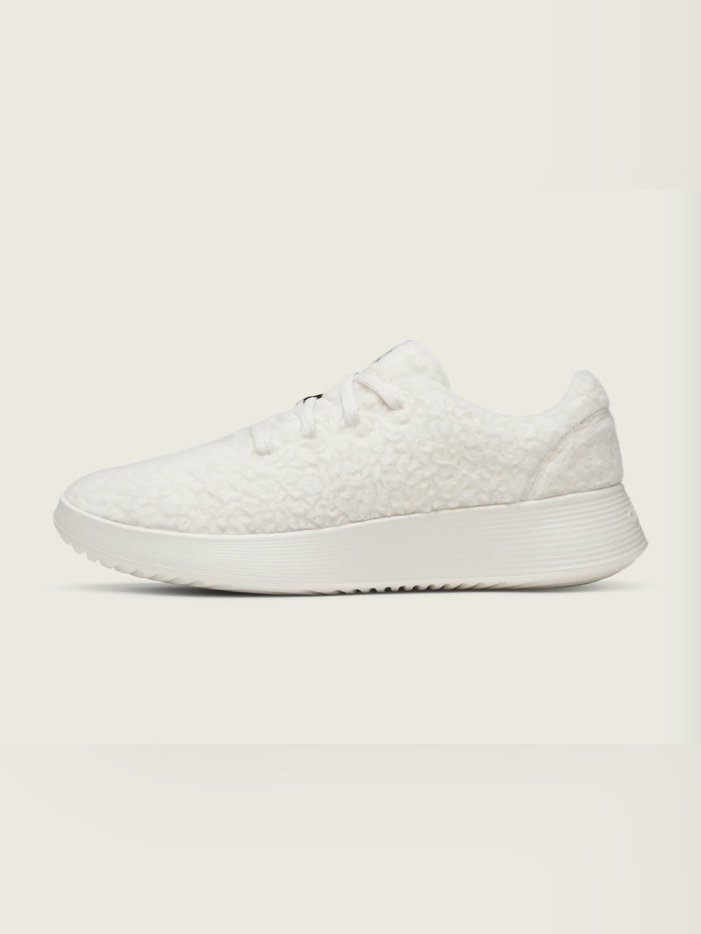 ALLBIRDS Cream Sherpa Lace-Up Casual Sneakers SZ W6